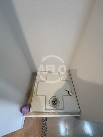 ラグゼ三国Ⅱの洗面所|Luxe三国Ⅱ　洗濯パン