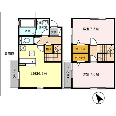 セジュール姫島の間取り|間取り