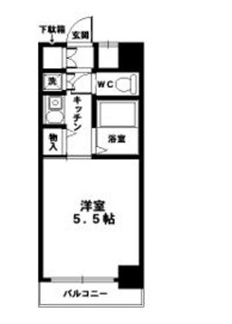 クラウンハイム夕陽丘の間取り