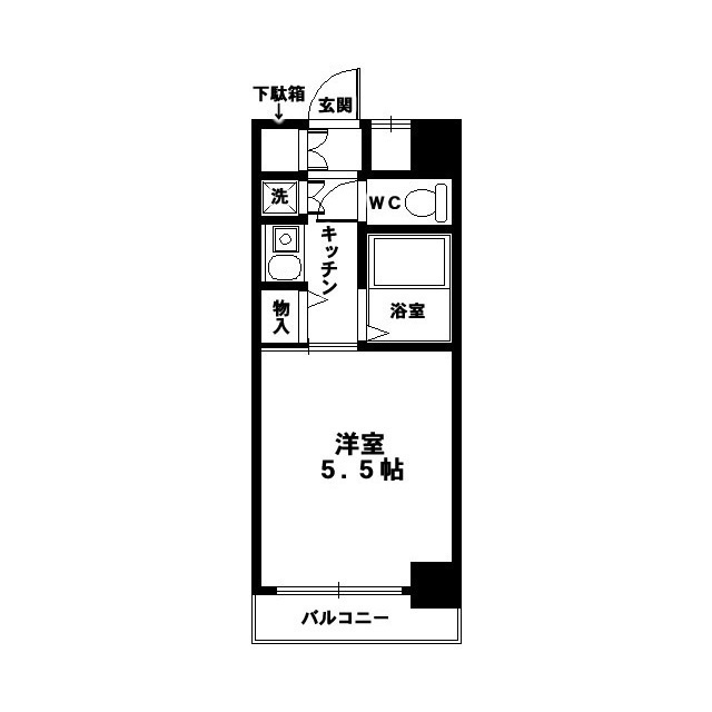 クラウンハイム夕陽丘の間取り