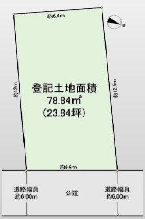 東浅草2丁目売地の土地図