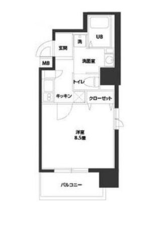 ルクレ西長堀の間取り