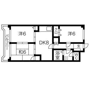 ハイム高宮の間取り
