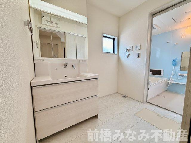 【新築】前橋市富士見町時沢第3　５号棟(全１１棟)　クリエートの家　新築建売分譲の独立洗面台|独立洗面台です