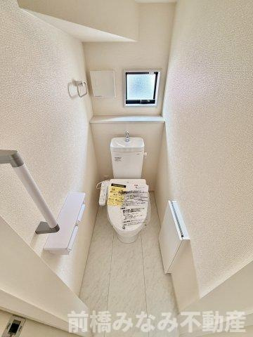 【新築】前橋市富士見町時沢第3　５号棟(全１１棟)　クリエートの家　新築建売分譲のトイレ|清潔感のあるトイレです