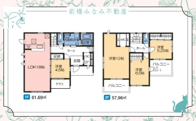 【新築】前橋市富士見町時沢第3　５号棟(全１１棟)　クリエートの家　新築建売分譲の間取り