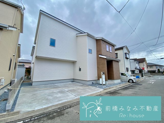 【新築】前橋市六供町1丁目1期　限定1棟　リナージュ　新築建売の外観|外観もきれいです