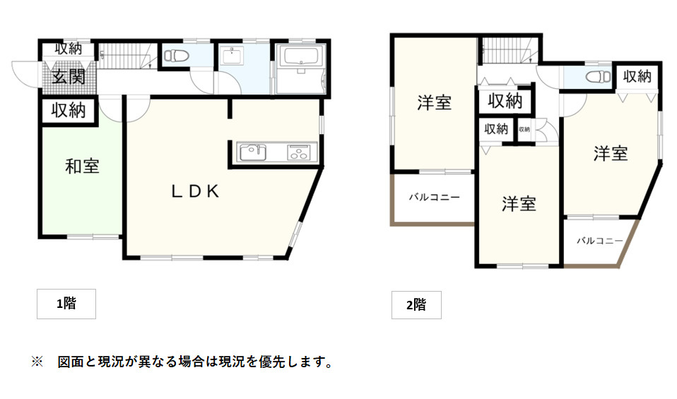 沼津市岡一色の中古一戸建の間取り|間取りです。