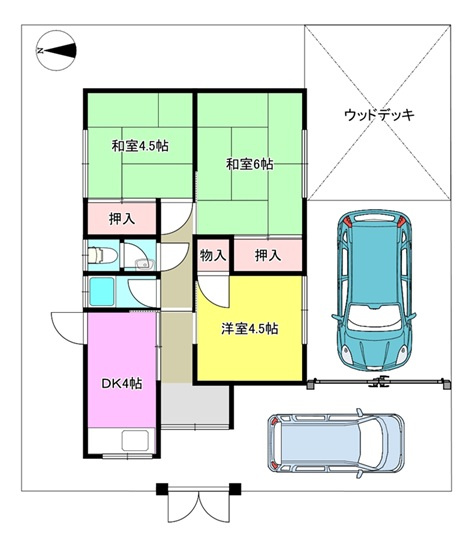 松下住宅貸家の間取り