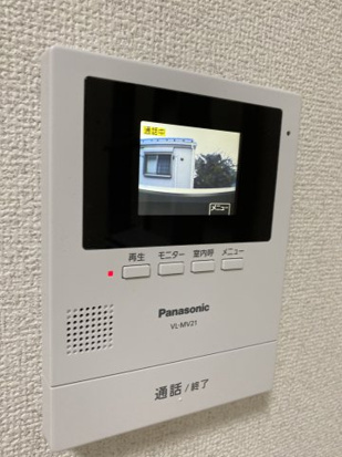 ベイルーム県立大学Bのセキュリティ|モニタ付インターホンで安心♪