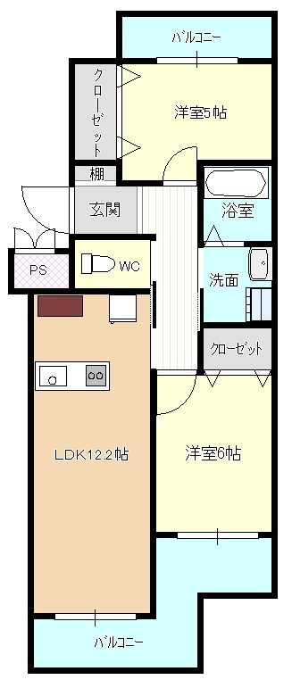 サンライフカトーの間取り|間取り図になります。