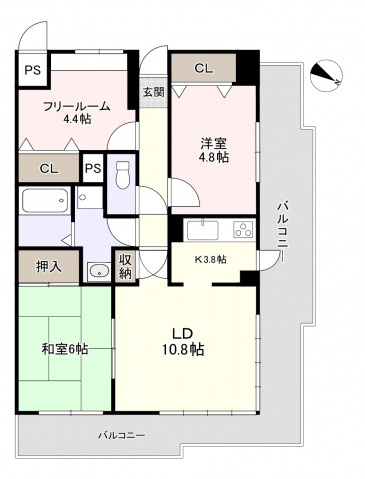 【間取り】 | ファミールタワープラザ岡山イーストタワー