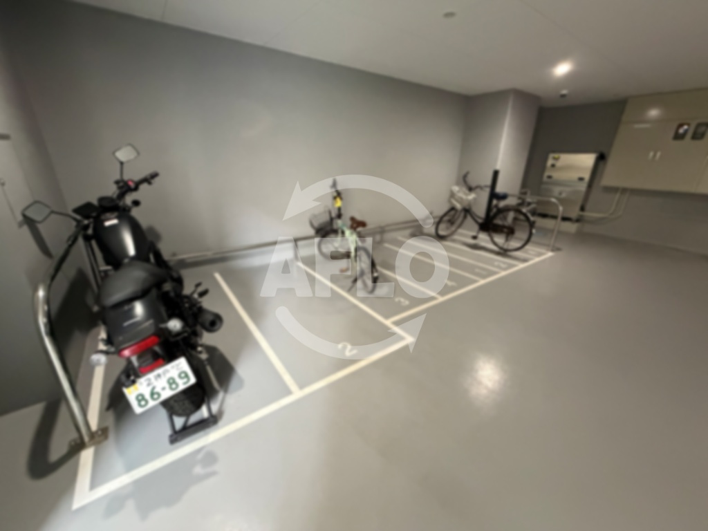 D.Clarest本庄東FJREの駐車場|バイク置き場