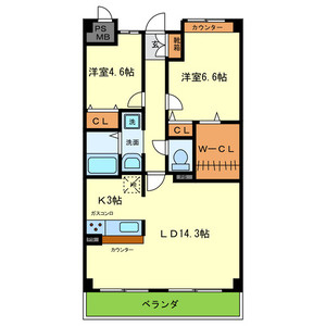 サンラトール甲陽園の間取り