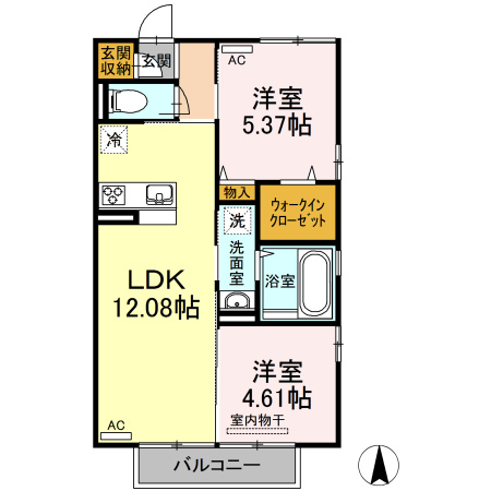 パル霧島の間取り