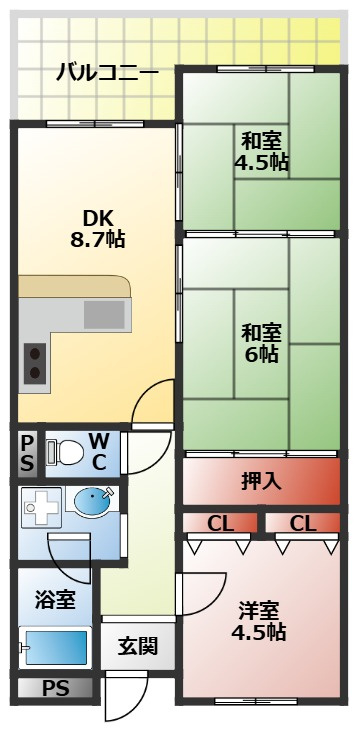 長楽ビルの間取り