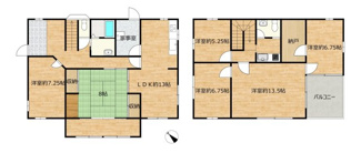 【間取り】 | 西宮市　柏堂西町　中古戸建