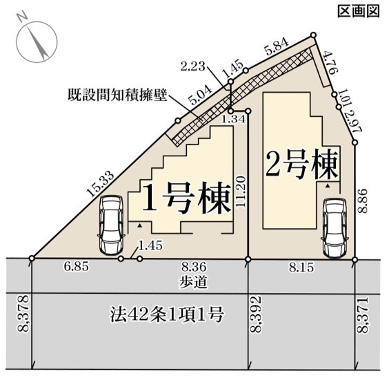 リーブルガーデン池田市五月丘2期の区画図