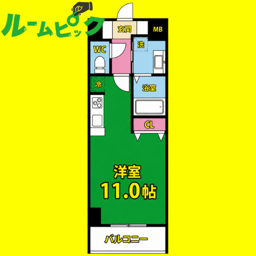 フローラ草平　名古屋市賃貸　仲介手数料無料の間取り