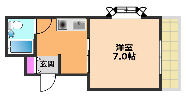 メラレンタルハウス4の間取り