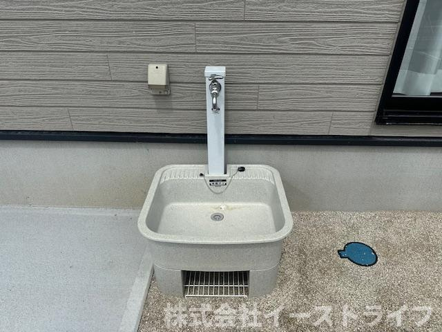 【新築戸建】　いわき市泉もえぎ台3期のその他|1号棟写真　外水栓があります