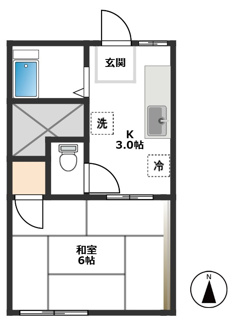 【間取り】 | コーポツカハラ