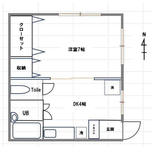 セジュール北町の間取り