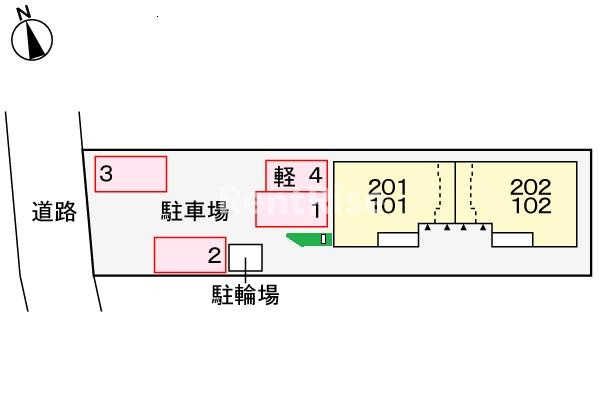 モダンＫＭの駐車場|駐車場