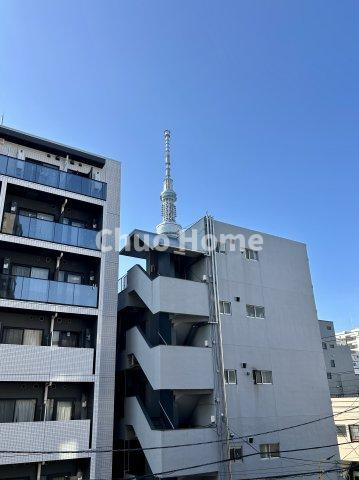 コスモ向島の展望|ちょっとだけスカイツリーが見えます
