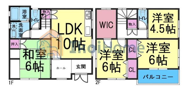 神戸市西区宮下２丁目　中古戸建の間取り|【ホームページに現地動画掲載中】●年中無休：当日予約可●使いやすい4LDKの間取りです！WIC完備！
