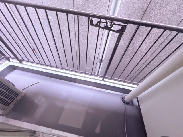 銀玉ハイツのバルコニー