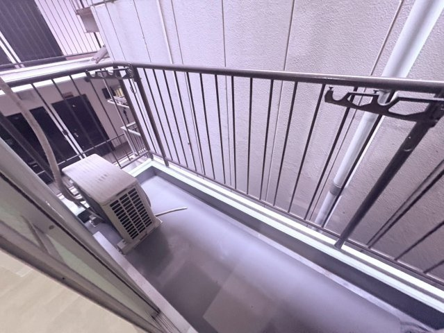 銀玉ハイツのバルコニー