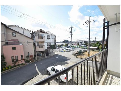 森田マンションのバルコニー