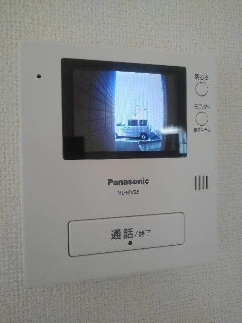 サニーブライトAのセキュリティ|モニタ付インターホンで安心♪