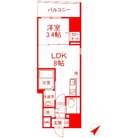 ベイサイドヒルズ関内の間取り
