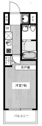 大阪市中央区南久宝寺町２丁目の賃貸マンションの間取り