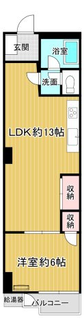 【間取り】 | 新大阪第１ダイヤモンドマンション | オーナーチェンジ物件／陽当り・眺望良好／１１階建１０階部分／専有面積４２㎡／総戸数２２５戸／令和７年１０月水回りを含む全面リフォーム済