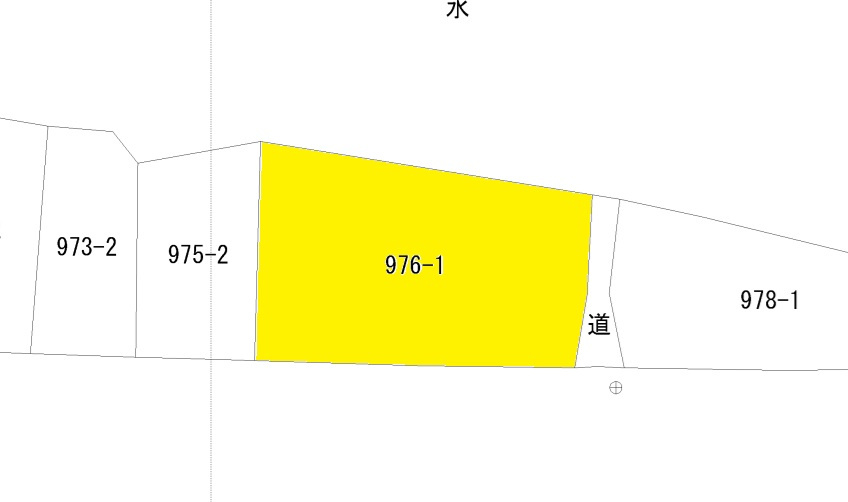 桜川市友部中古戸建ての区画図