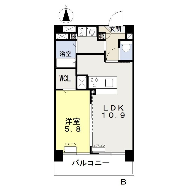 アリビオ高柳の間取り