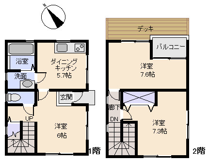 西熱海月見ヶ丘分譲地の間取り