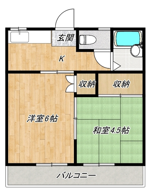 カナディアンハイツヤマサキの間取り|間取図です！