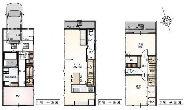 中区吉島新町１丁目の間取り