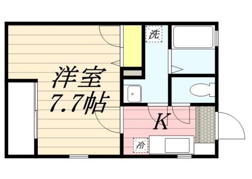  プライマリー久留米津福駅前の間取り
