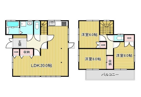 前橋市下細井町　中古住宅の間取り|前橋市下細井町　中古住宅
