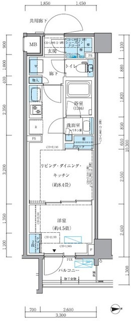 パークアクシス品川シーサイドの間取り