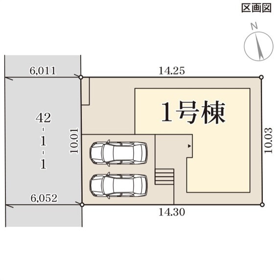 リーブルガーデン神戸市須磨区北落合3期の区画図