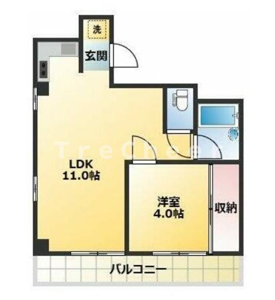 ハイツかつらの間取り
