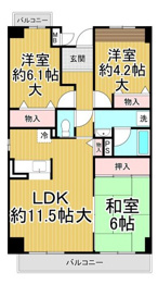 ソファール門戸荘の間取り