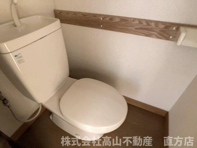 直方市大字山部のアパートのトイレ