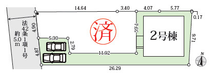 厚木市戸室6期の区画図
